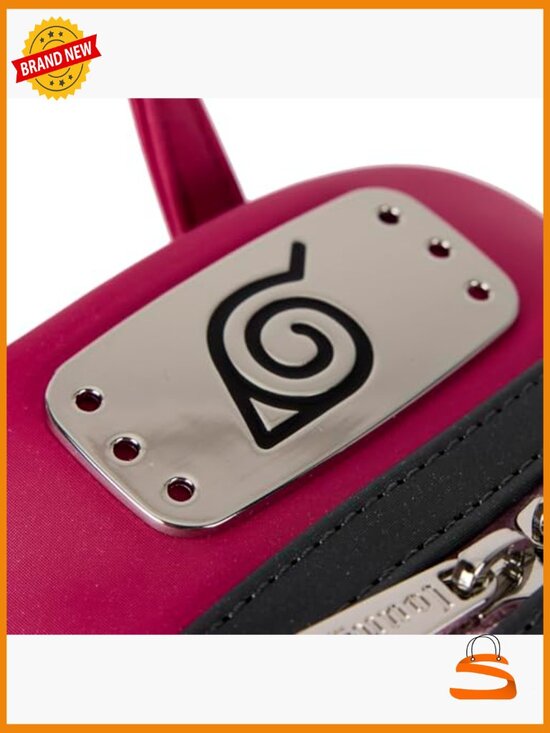 Naruto Sakura Cosplay Mini Backpack, Faux Leather, Adjustable Straps main image 5